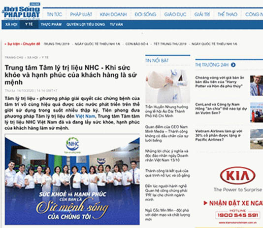 [Đời Sống Pháp Luật] - Trung tâm Tâm lý và Phát triển Con người NHC Việt Nam - Khi sức khỏe và hạnh phúc của khách hàng là sứ mệnh