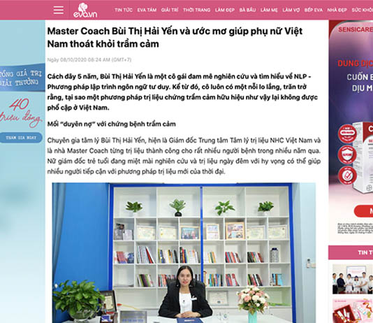 [Eva.vn] - Chuyên gia Tâm lý Bùi Thị Hải Yến và ước mơ giúp phụ nữ Việt Nam thoát khỏi trầm cảm