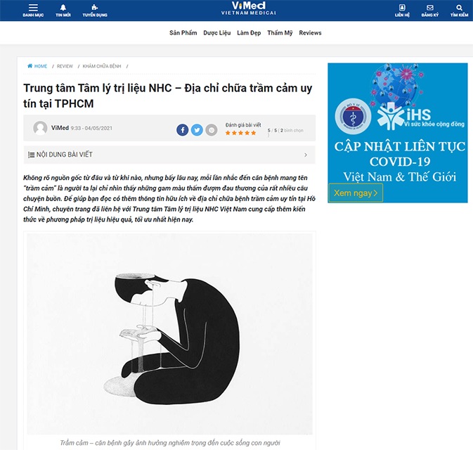 [ViMed] Trung tâm Tâm lý và Phát triển Con người NHC Việt Nam – Địa chỉ chữa trầm cảm uy tín tại TPHCM