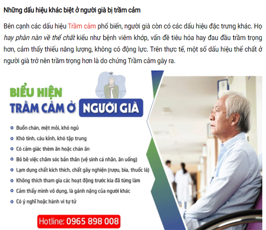 [Chuyên trang Hội nhập] Trầm cảm ở người già - Dấu hiệu nhận biết và cách gỡ rối hiệu quả nhất