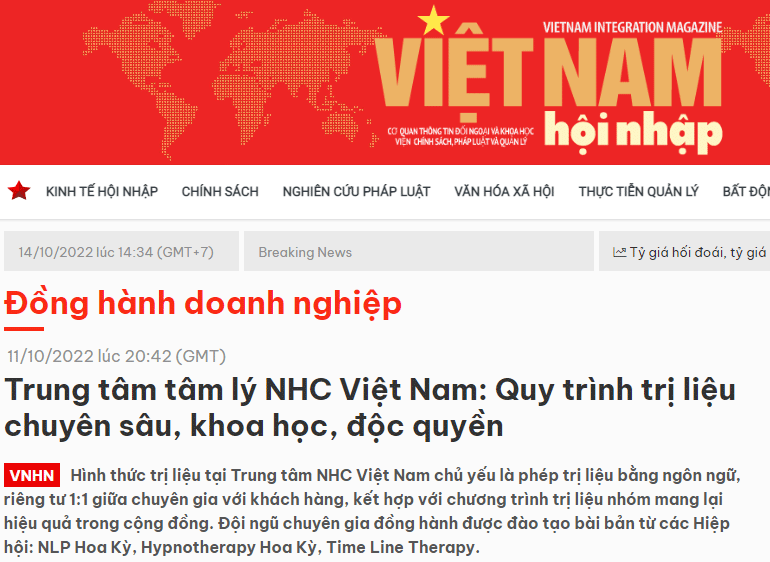 [Việt Nam Hội Nhập] Trung tâm Tâm lý và Phát triển Con người NHC Việt Nam: Quy trình đồng hành chuyên sâu, khoa học, độc quyền